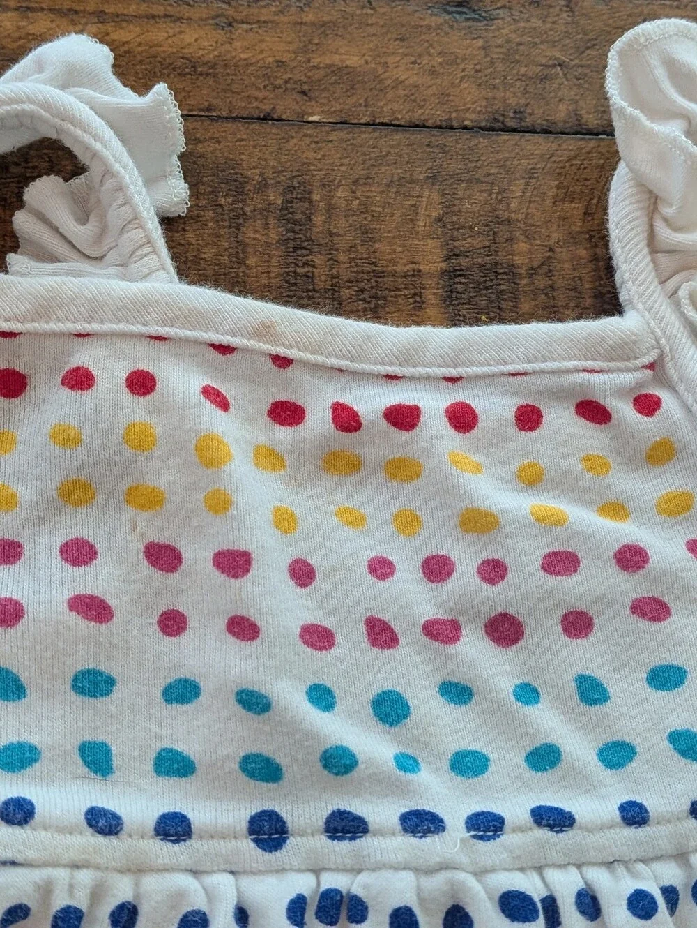 Hanna Andersson White Polka Dot Dress & Diaper Cover - Multicolor Dots, 3-6m